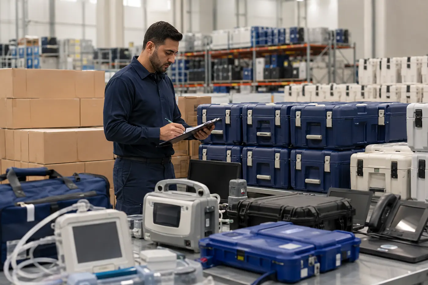 Inspection of medical, information technology and specialist project supplies in Jordan